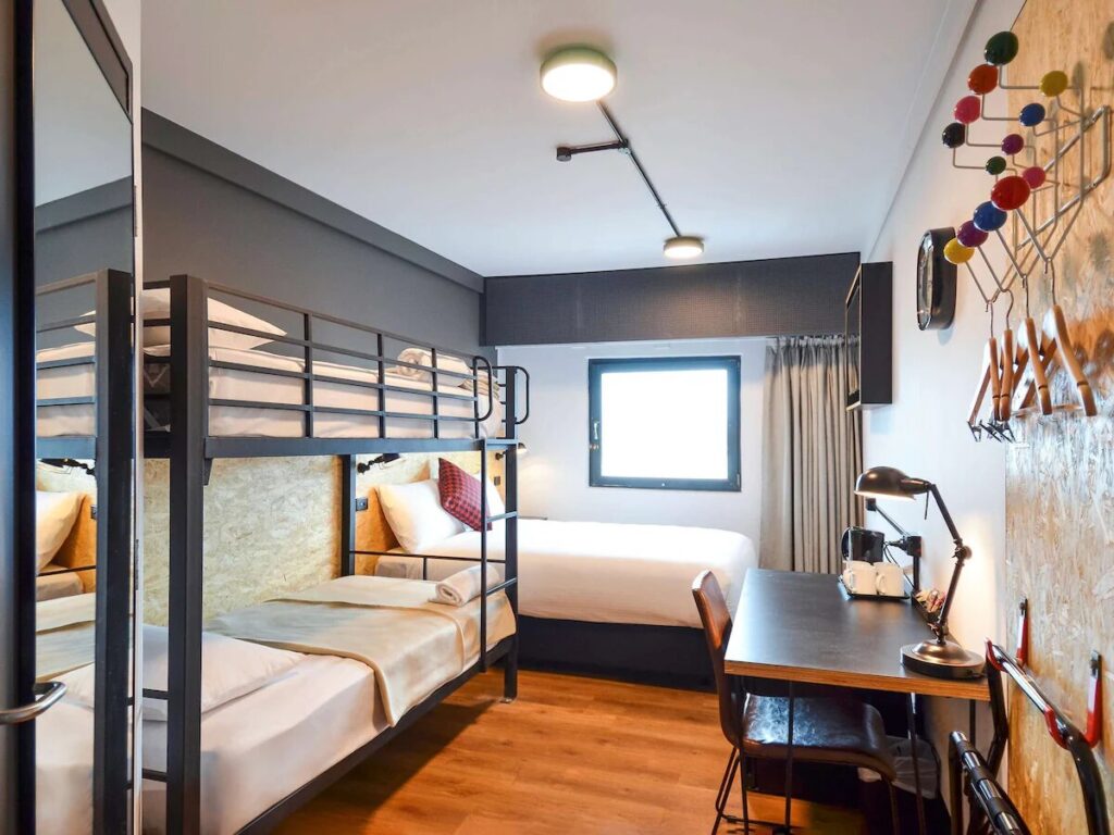A compact family room at ibis Budget Sydney East